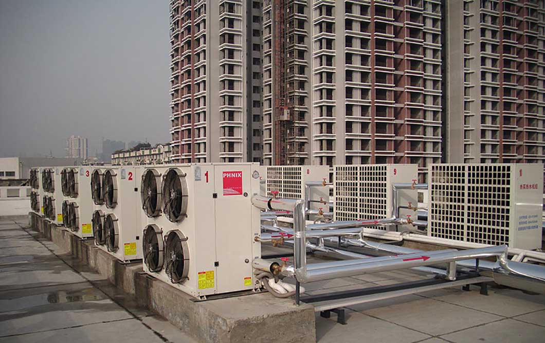 案例分享｜西南交通大學100噸低碳熱水工程，源自于能效高達4.6 的芬尼克茲空氣源熱泵機組 